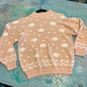 80s Metallic Bubble Sweater